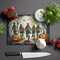 Edge Collections - 15" x 12" - Multicolor - Spooky Halloween Decorative Glass Cutting Board - 1 Piece